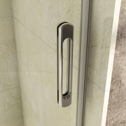 porte de douche 190cm en verre anticalcaire porte coulissante en niche Océan