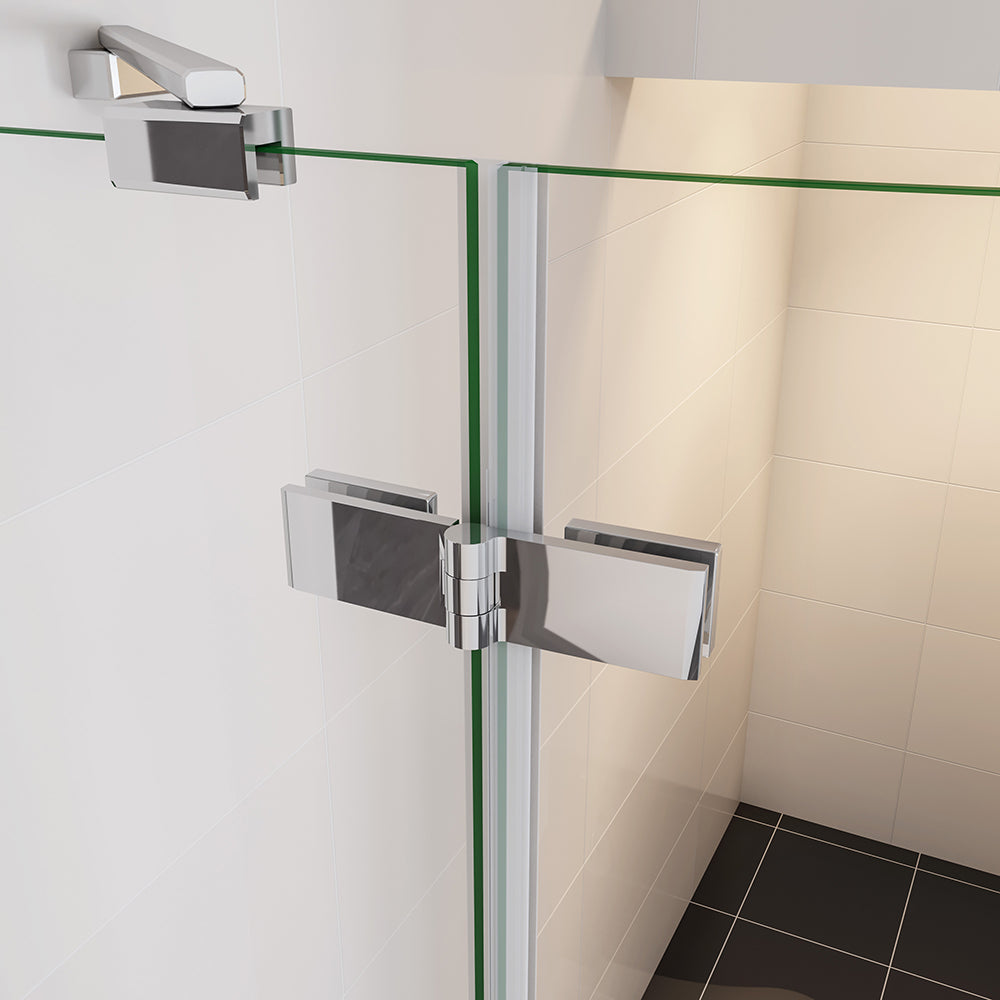 Océan cabine de douche 80x80x195 / 90x90x195cm cabine de douche 1/4 de cercle