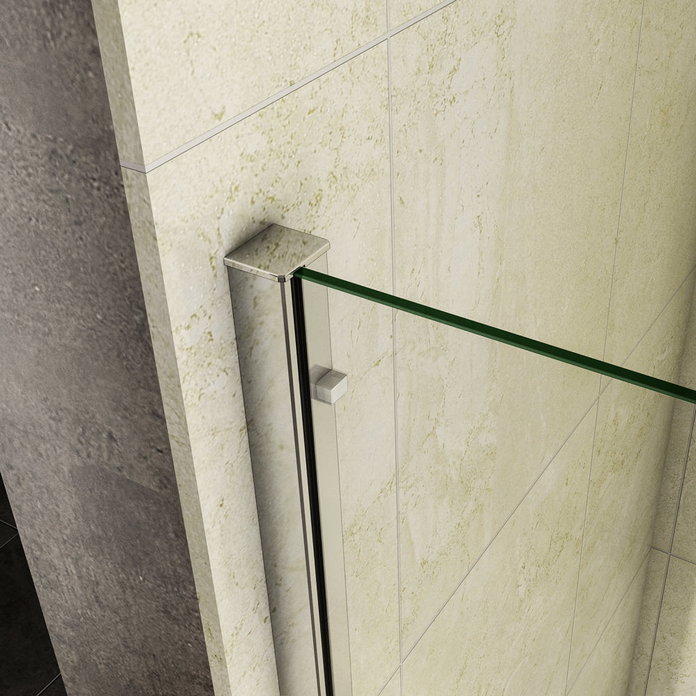 porte de douche 190cm en verre anticalcaire porte coulissante en niche Océan
