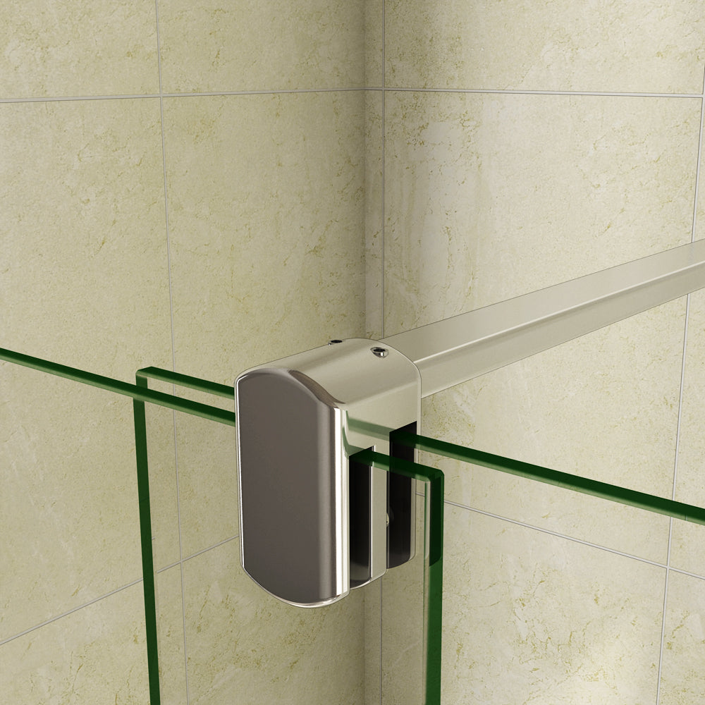 porte de douche 190cm en verre anticalcaire porte coulissante en niche Océan
