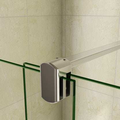 porte de douche 190cm en verre anticalcaire porte coulissante en niche Océan