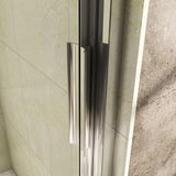 porte de douche coulissante 120/140 x195cm 3 volets en verre anticalcaire Océan