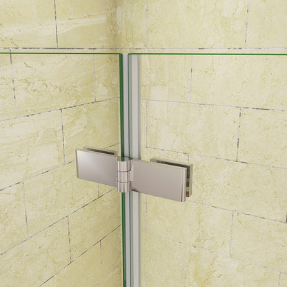 Océan pare-baignoire 100/110/120x140cm écran baignoire pivotant et pliant sans cadre