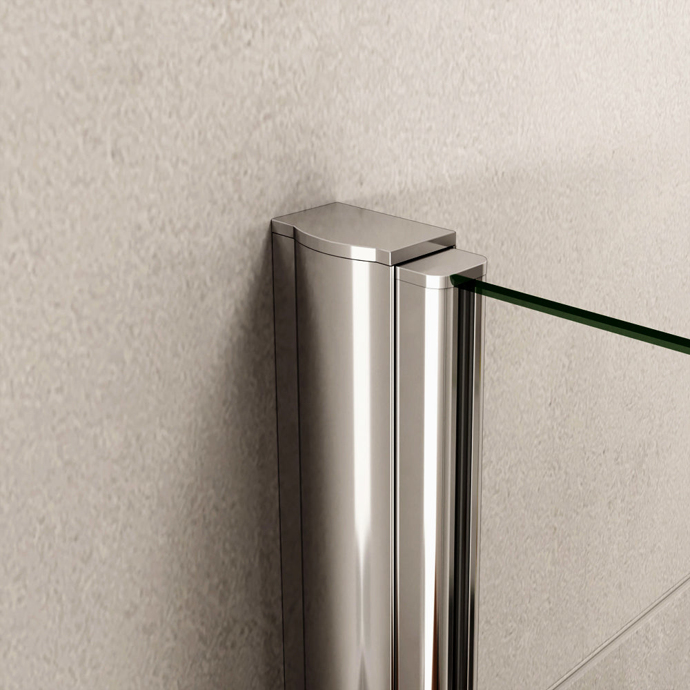Océan Porte de douche pivotante 100-130x187/197 cm en verre anti-calcaire installation en niche