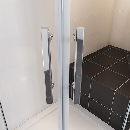 Océan cabine de douche 80x80x195 / 90x90x195cm cabine de douche 1/4 de cercle