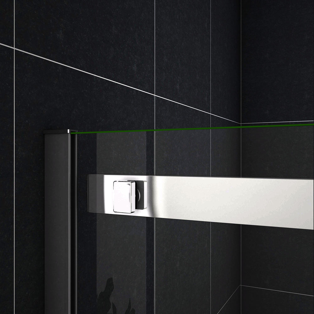 Océan Porte de douche porte de douche coulissante en verre anti-calcaire, hauteur:195cm