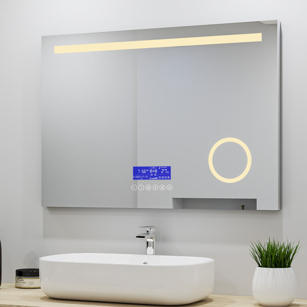 Ocean Miroir salle de bain LED avec éclairag + miroir mural cosmétique –  Océan Sanitaire