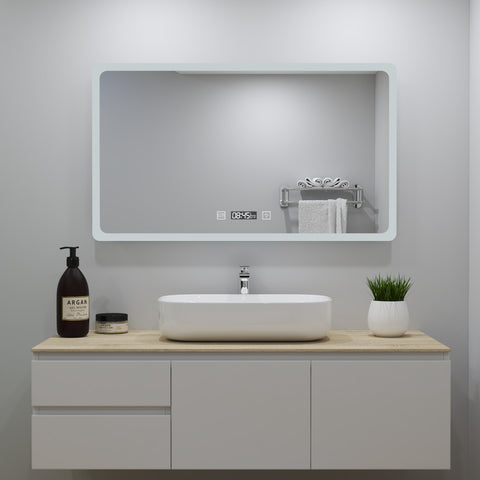 Horloge De Salle De Bain Étanche ZONJIE - Minuterie Douche Avec Température Humidité Et Ventouse