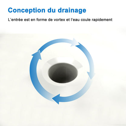Meuble de salle de bain, Meuble blanc mat/ anthracite/bois clair avec 2 tiroirs & plan vasque en céramique