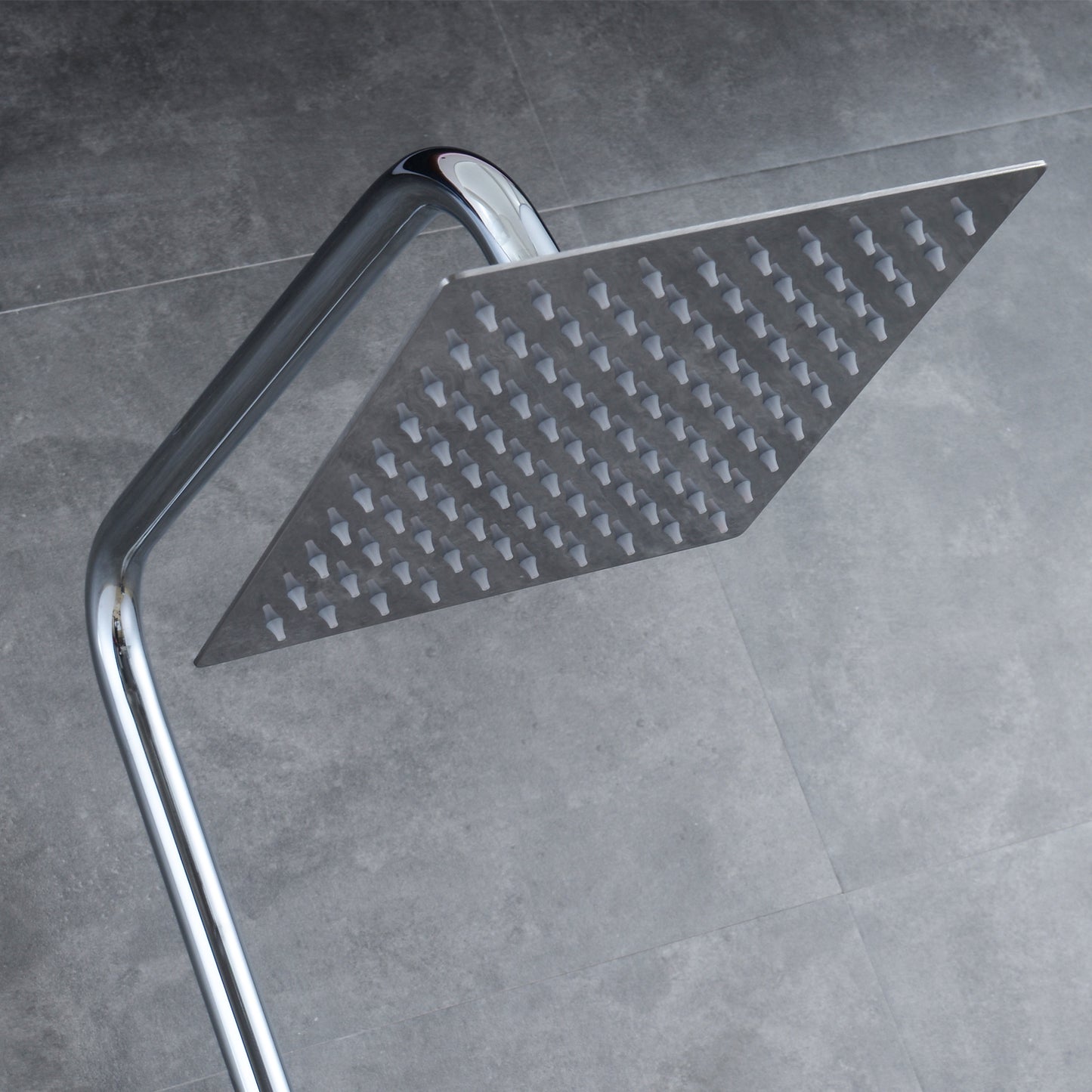 Colonne de Douche Thermostatiaue avec 1.5M Tuyau de Douche en Acier Inoxyable Le Robinet Rmostatic et Chrome Lumineux