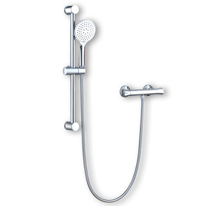 Mitigeur thermostatique de douche avec kit de barre de douche