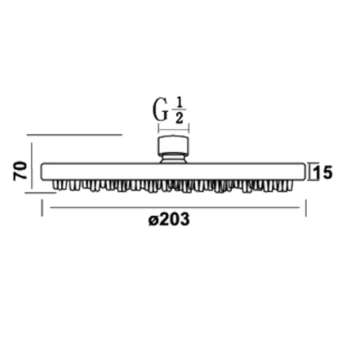 Pommeau de douche haute pression avec jeu de tuyaux, conception turbocompressée, pommeau de douche universel, carré rond 1/3/5 modes de pulvérisation économisant le bain, chromé