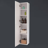 Meuble de salle de bain, colonne de salle de bain, meuble de rangement, placard en MDF Blanc