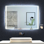 Miroir de salle de bain, avec fonction LED et anti-buée, détecteur de mouvement
