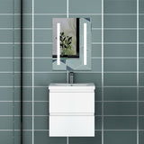 50cm Meuble  salle de bain avec deux tiroirs et vasque artificielle