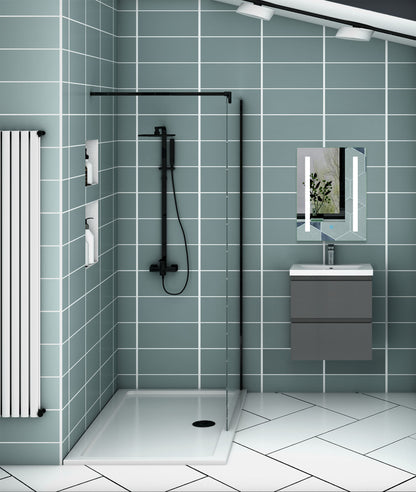 50cm Meuble  salle de bain avec deux tiroirs et vasque artificielle