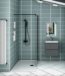 50cm Meuble  salle de bain avec deux tiroirs et vasque artificielle