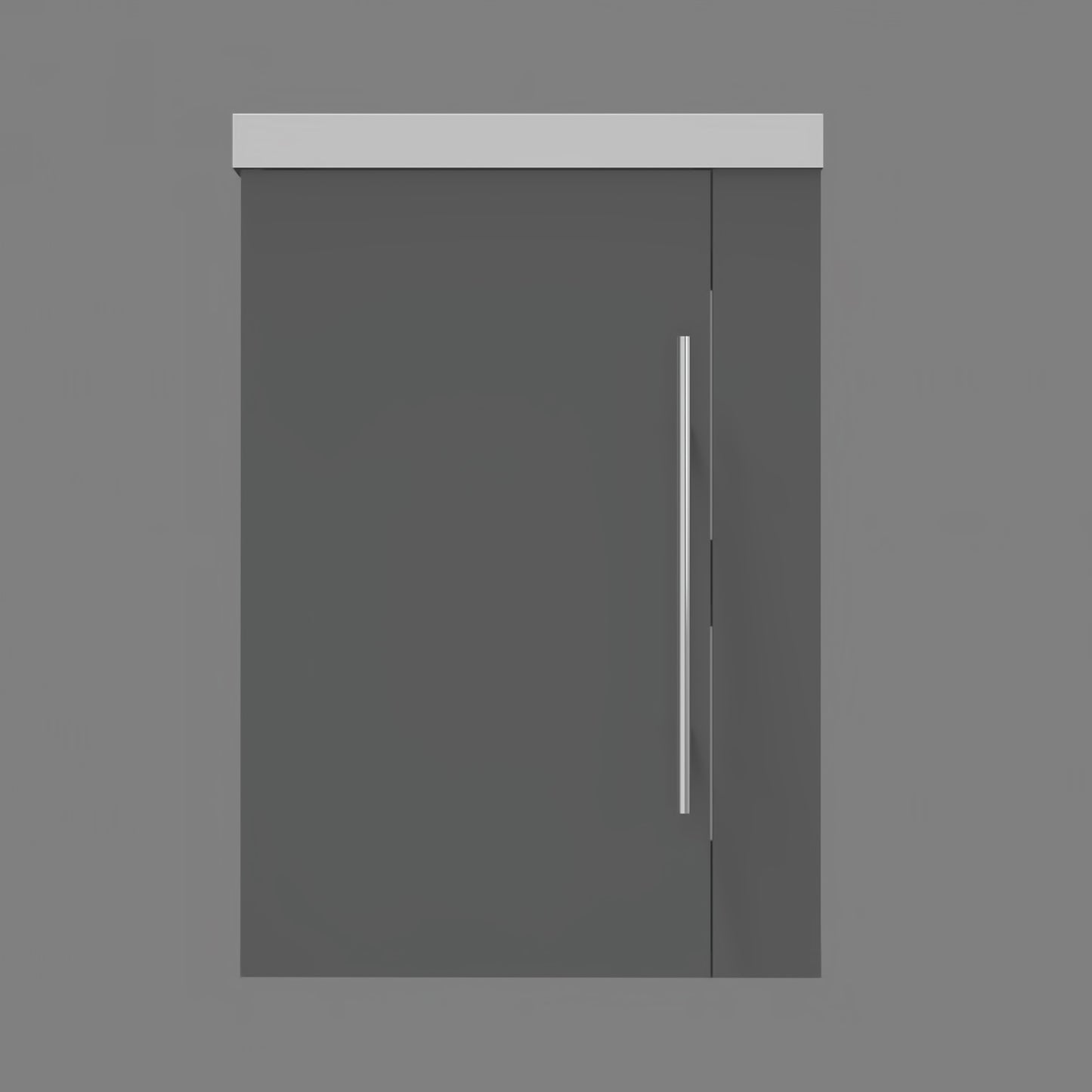 Meuble de salle de bain, meuble sous vasque à suspendre, meuble de rangement MDF 45cm, livrée avec vasque Blanc / Bois clair