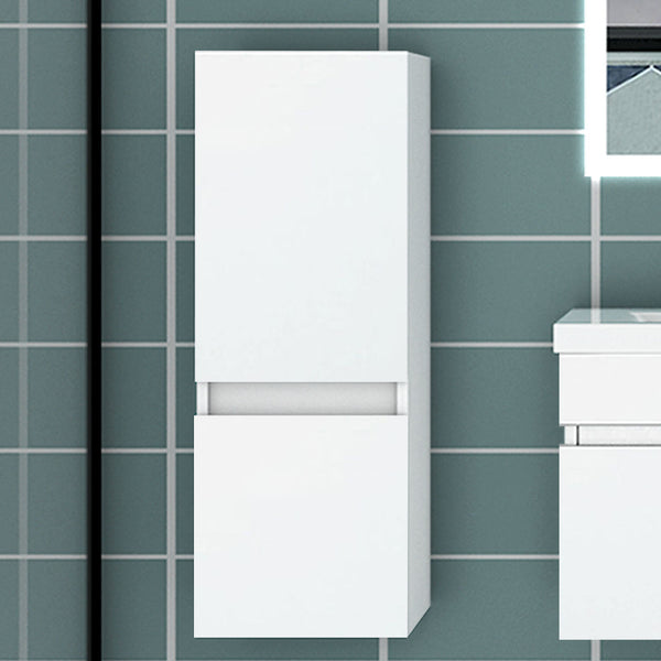 83/110/135,1cm Colonne salle de bain blanche, Armoire haute étagère de rangement, Meuble de salle de bain