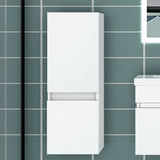 83/110/135,1cm Colonne salle de bain blanche, Armoire haute étagère de rangement, Meuble de salle de bain