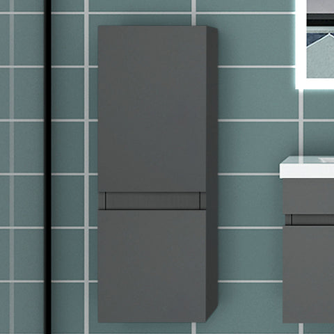 83/110/135,1cm Colonne salle de bain anthracite, Armoire haute étagère de rangement, Meuble de salle de bain