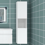 83/110/135,1cm Colonne salle de bain blanche, Armoire haute étagère de rangement, Meuble de salle de bain