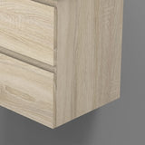 Meuble de salle de bain, sous vasque à suspendre, meuble de rangement MDF à tiroirs avec vasque intégrée, poignée incorporée 50cm 60cm