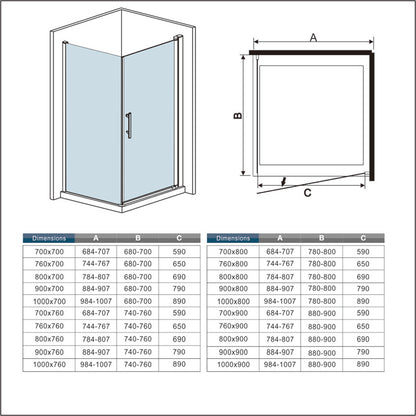 Ocean canbine de douche 185cm