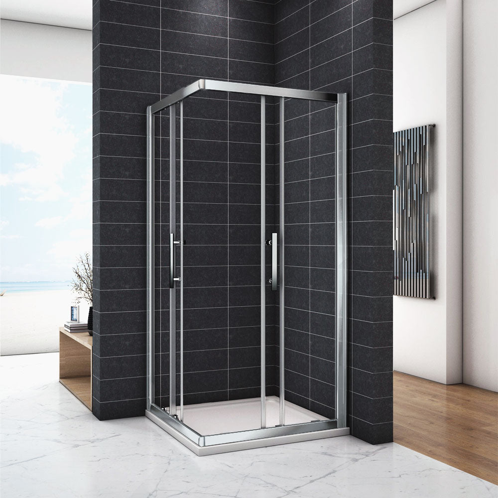 Cabine de douche 185 / 195 cm en 6mm verre securit insinstallation en angle modèle de Cilo