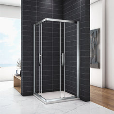 Cabine de douche 185 / 195 cm en 6mm verre securit insinstallation en angle modèle de Cilo