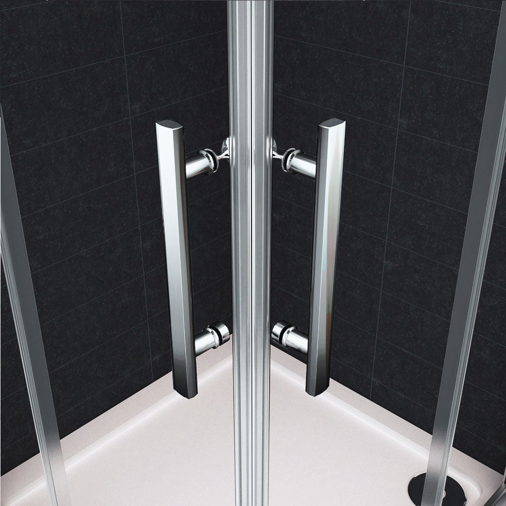 Cabine de douche 185 / 195 cm en 6mm verre securit insinstallation en angle modèle de Cilo