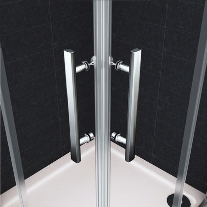 Cabine de douche 185 / 195 cm en 6mm verre securit insinstallation en angle modèle de Cilo