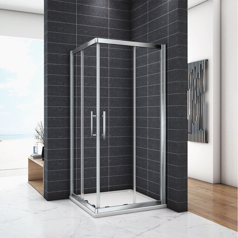 Cabine de douche 185 / 195 cm en 6mm verre securit insinstallation en angle modèle de Cilo