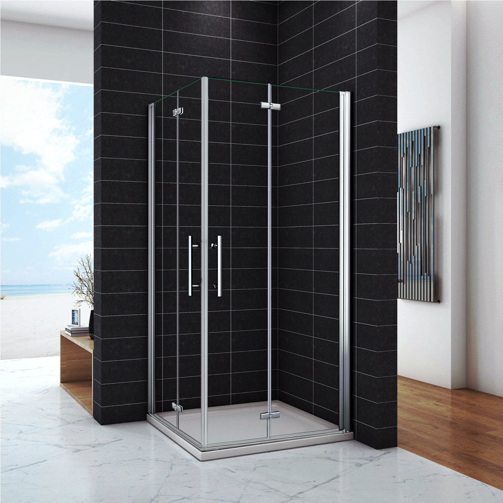 Océan Cabine de douche 185cm en 6mm verre anticalcaire insinstallation en angle modèle de Litens