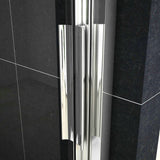 porte de douche 120/140 x195cm porte de douche coulissante en verre anticalcaire Océan