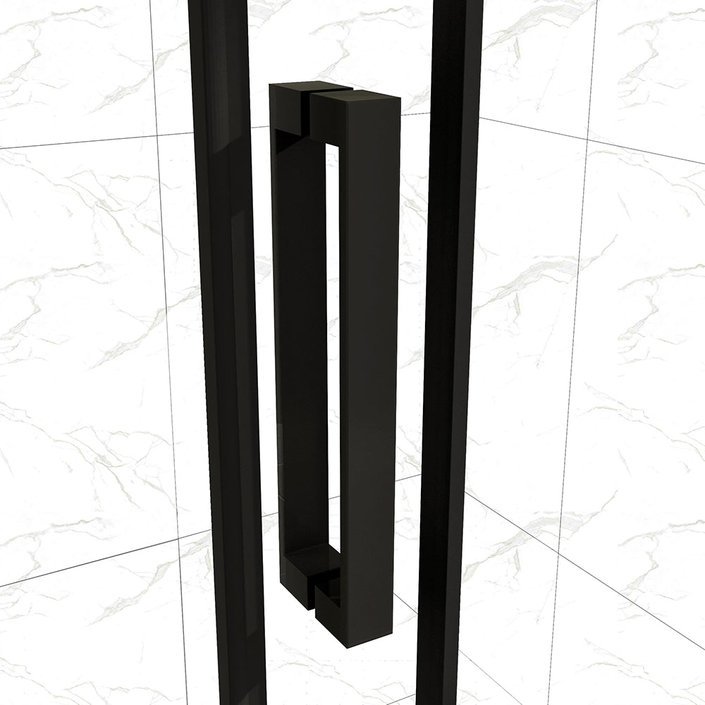 Océan porte de douche 100-120 x 195cm porte de douche soft-close en 8mm verre anticalcaire Océan