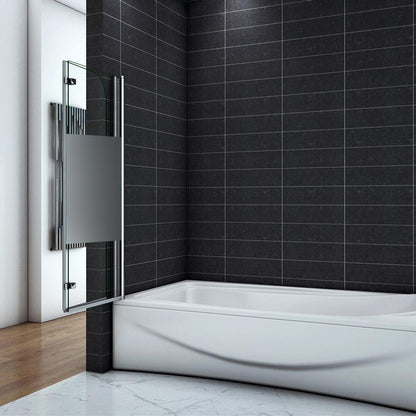Pare-baignoire 120x140cm Ocean ecran de baignoire 6mm verre anticalcaire