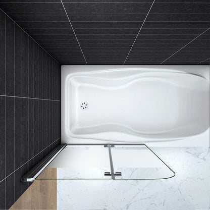 Pare-baignoire 120x140cm Ocean ecran de baignoire 6mm verre anticalcaire