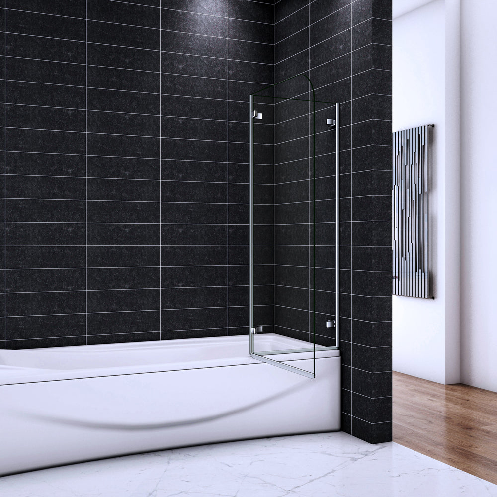 Pare-baignoire 100 110 120x140cm Ocean ecran de baignoire 5mm verre de securite