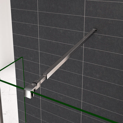 Paroi de douche avec volet pivotant 40x200cm modèle d' Itaroi avec une barre 73-120cm