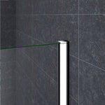 Paroi de douche avec volet pivotant 30x200cm modèle d' Itaroi avec une barre 73-120cm