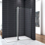 Paroi de douche avec volet pivotant 40x200cm modèle d' Itaroi avec une barre 73-120cm