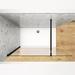 OCEAN paroi de douche noire 80x200cm profit¨¦ noir et 8mm anti-calcaire
