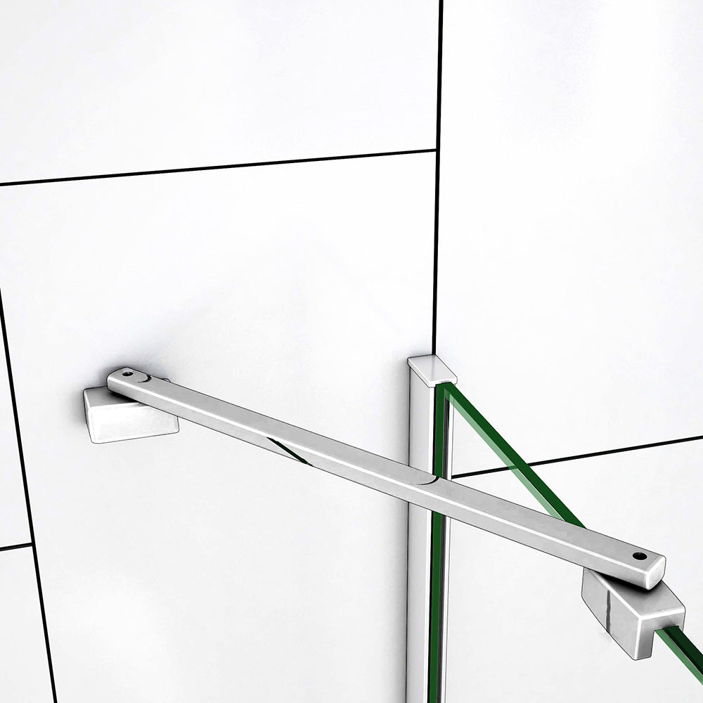 Paroi de douche avec volet pivotant 30 / 40 cm modèle d' Itaroi avec une fixation 45cm