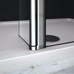 Paroi de douche avec volet pivotant 30x200cm modèle d' Itaroi avec une barre 70-120cm