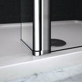 Paroi de douche avec volet pivotant 30x200cm modèle d' Itaroi avec une barre 70-120cm