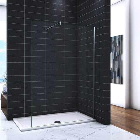 Paroi de douche 50-160 x 200 cm en 8mm verre avec vitrification nano(anticalcaire) livré avec une barre 70-120cm