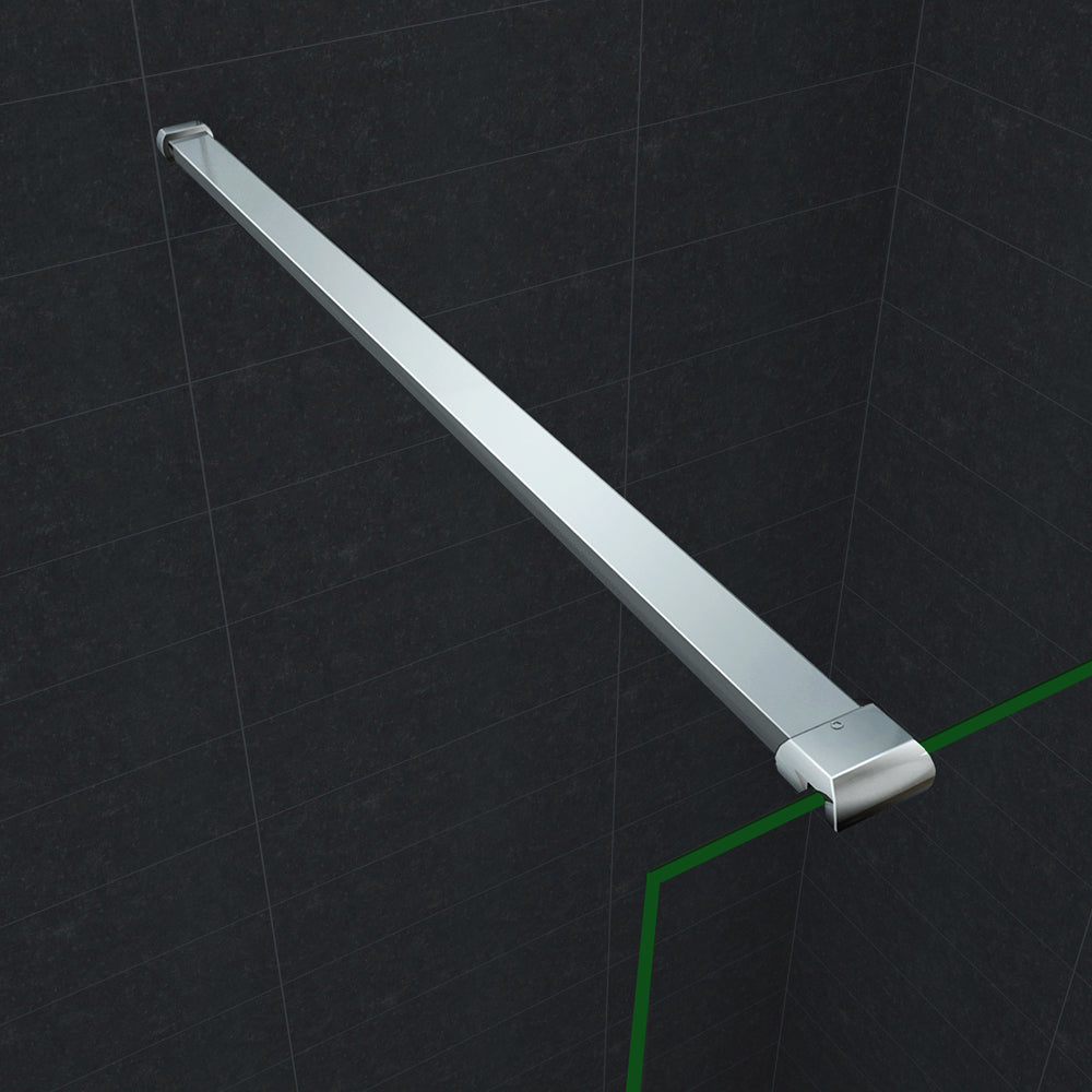 Paroi de douche en 8mm verre avec vitrification nano(anticalcaire) livré avec une barre standard 90cm