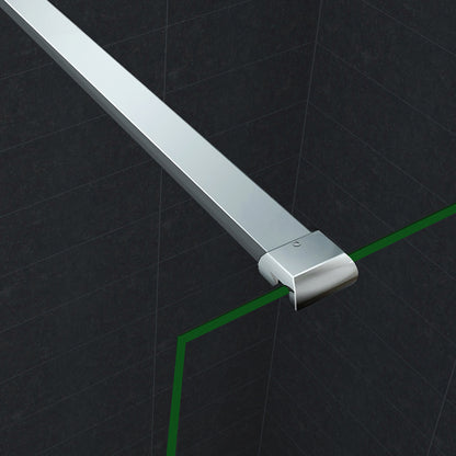 Paroi de douche en 8mm verre avec vitrification nano(anticalcaire) livré avec une barre standard 90cm