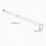 Océan Paroi de douche 90-120cm + paroi avec un retour 40cm verre anticalcaire